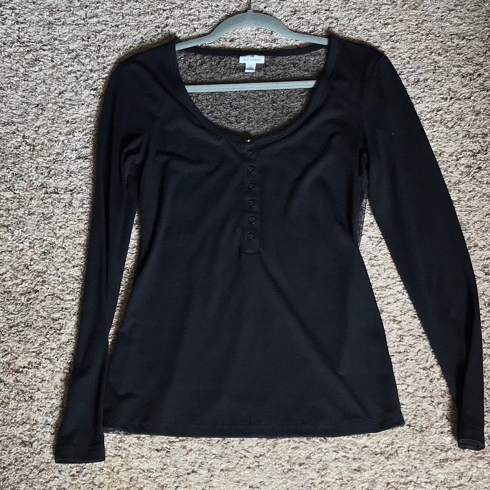 Altuzarra x Target Black Mesh Back Top Size S